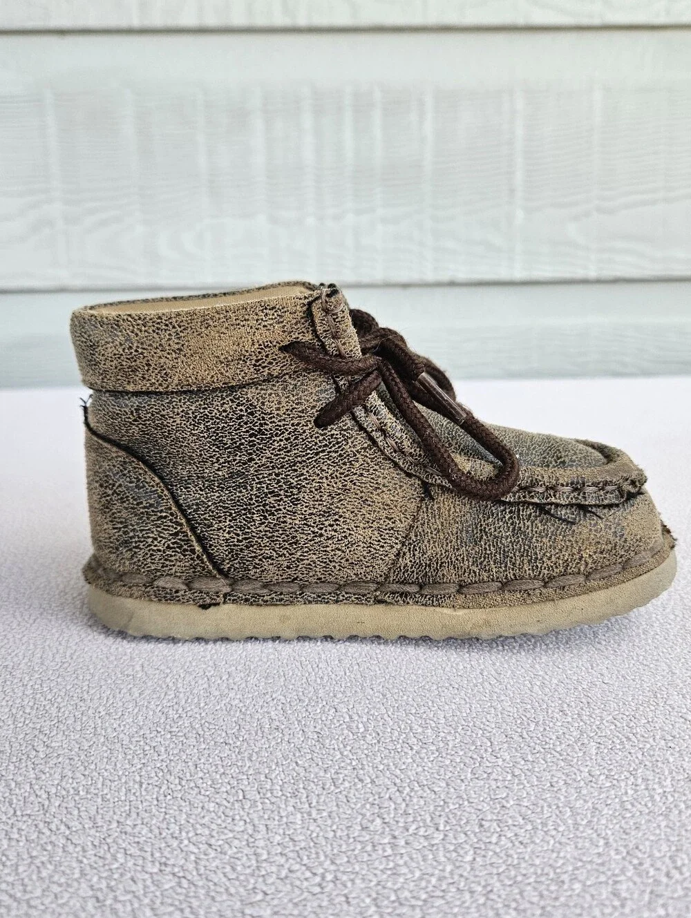 Twister Aiden Chukka Toddler Ankle Boot SZ 7 Casual Brown Tie Western Country